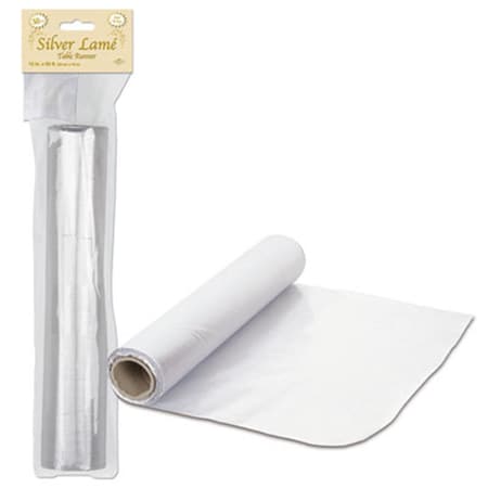 Silver Lam Table Runner, 6PK